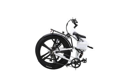 【SWIFT HORSE 2 ver.2】折畳み電動アシスト自転車-パールホワイト 型式認定車 最大100km走行可能