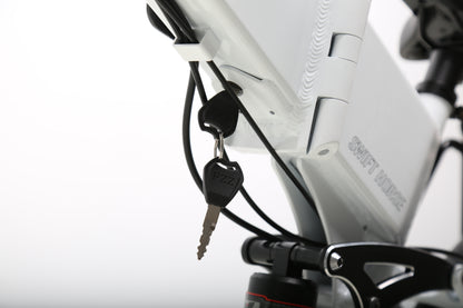 【SWIFT HORSE 2 ver.2】折畳み電動アシスト自転車-パールホワイト 型式認定車 最大100km走行可能