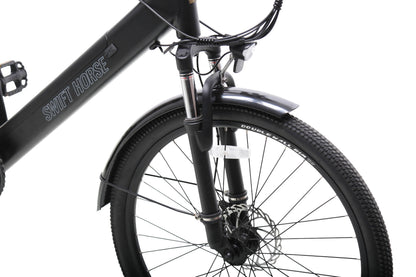 【SWIFT HORSE 1 ver.2】電動アシスト自転車-ジェットブラック 型式認定車